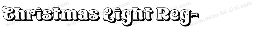 Christmas Light Reg字体转换